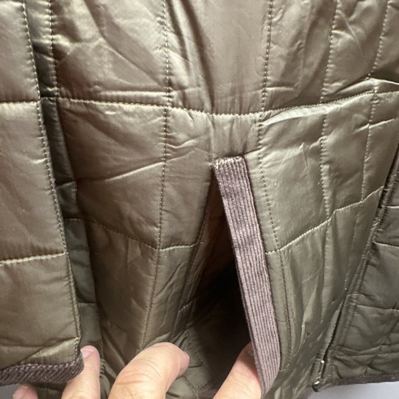 Vintage Barbour "Allendale" Olive Green Quilted Jacket Sz XL D849 - Picture 3 of 11